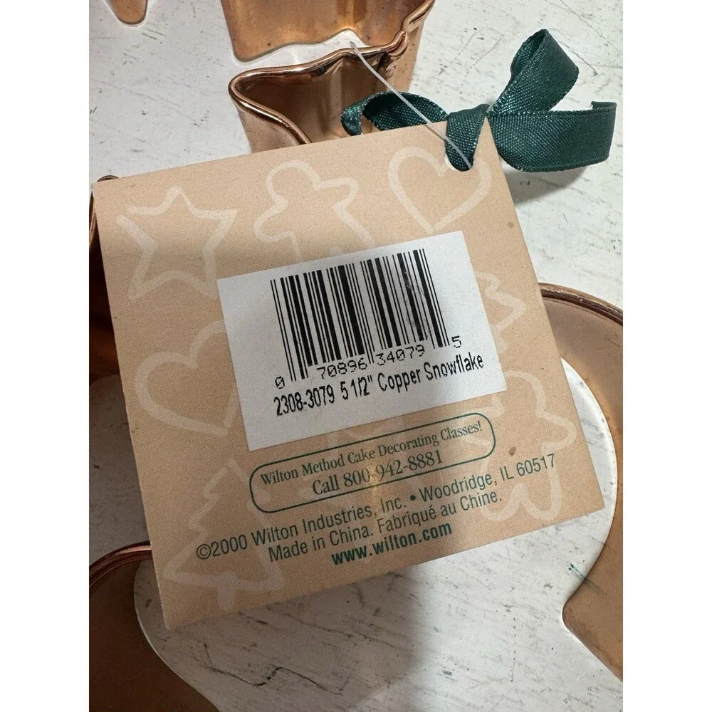 Lot Of 3 Wilton Copper Cookie Cutter’s 5.5